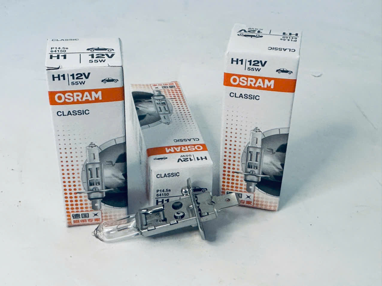 Bóng đèn Halogen Osram H1 12V 55w