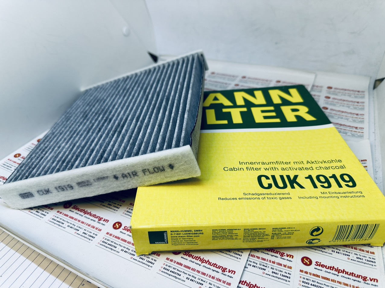 Lọc điều hòa than hoạt tính Land Rover Cuk 1919, LR036369