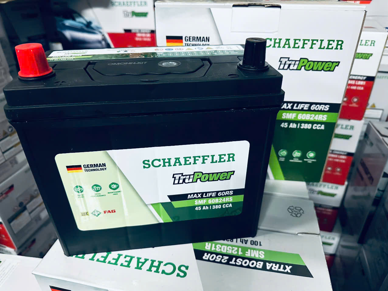 Bình ắc quy Schaeffler TruPower cọc phải 45ah 60B24RS