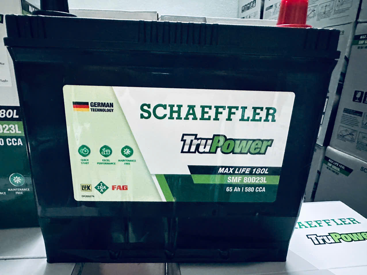 Bình ắc quy Schaeffler TruPower 65ah 80D23L