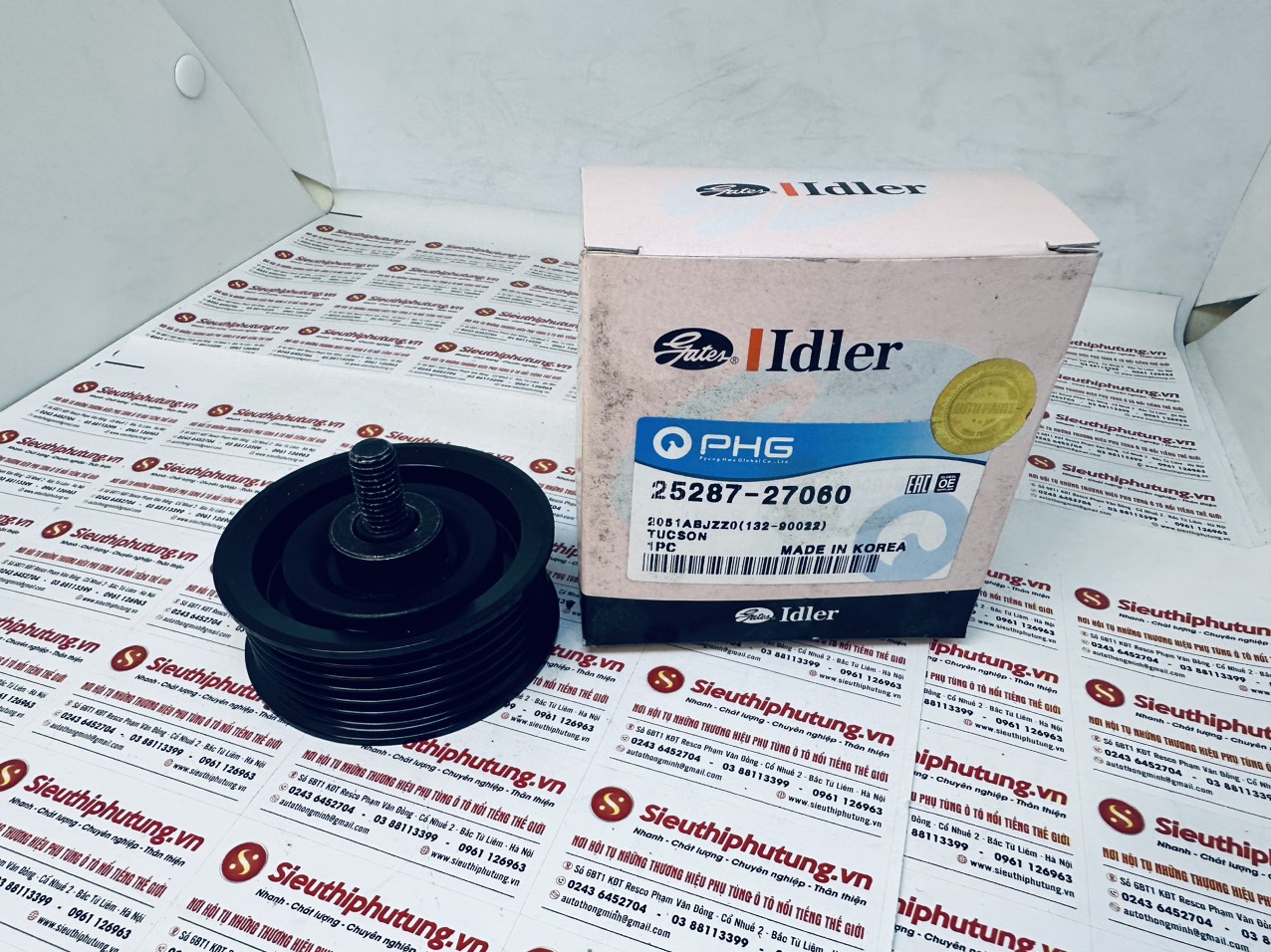 Puly tăng Dây curoa tổng Hyundai Santafe 2015 25287-27060