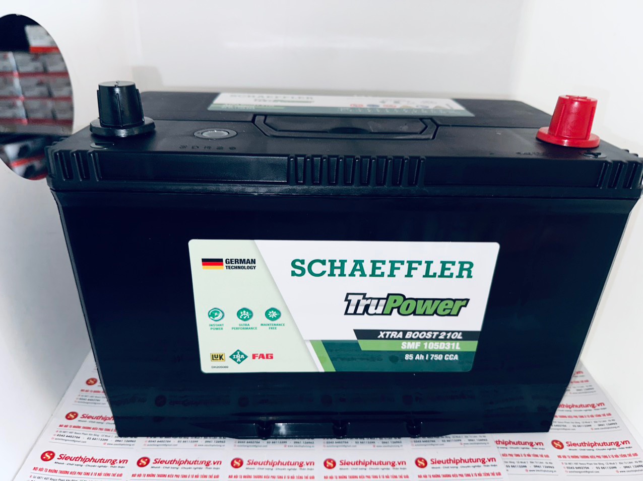 Ắc quy xe  Kia Sorento 2.2 Ắc quy Schaeffler TruPower 85ah CMF105D31L