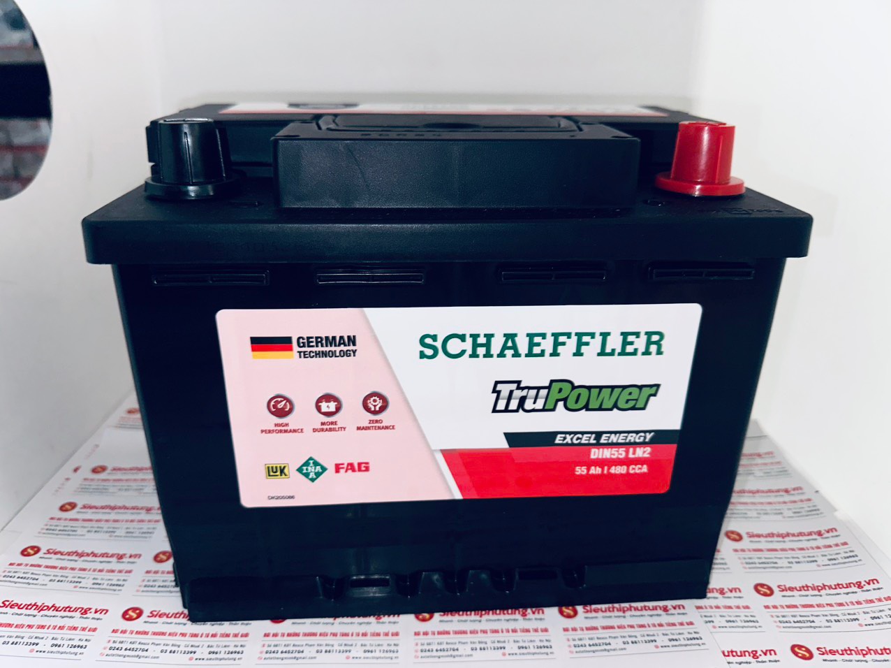 Ắc Quy xe Daewoo Leganza Ắc quy Schaeffler TruPower 55ah CMF55559