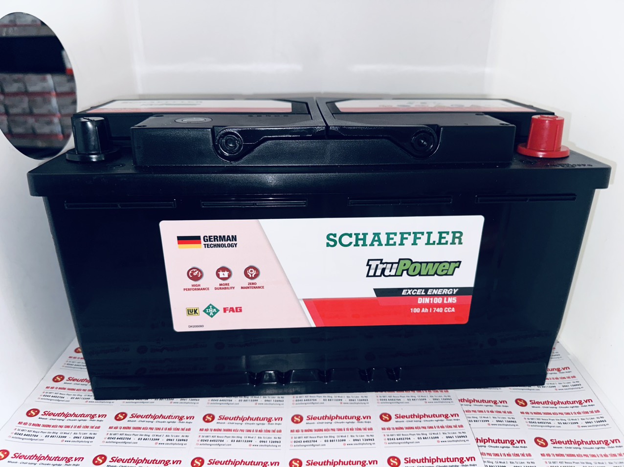 Ắc quy xe Land Rover Defender Ắc quy Schaeffler TruPower 100ah CMF60038