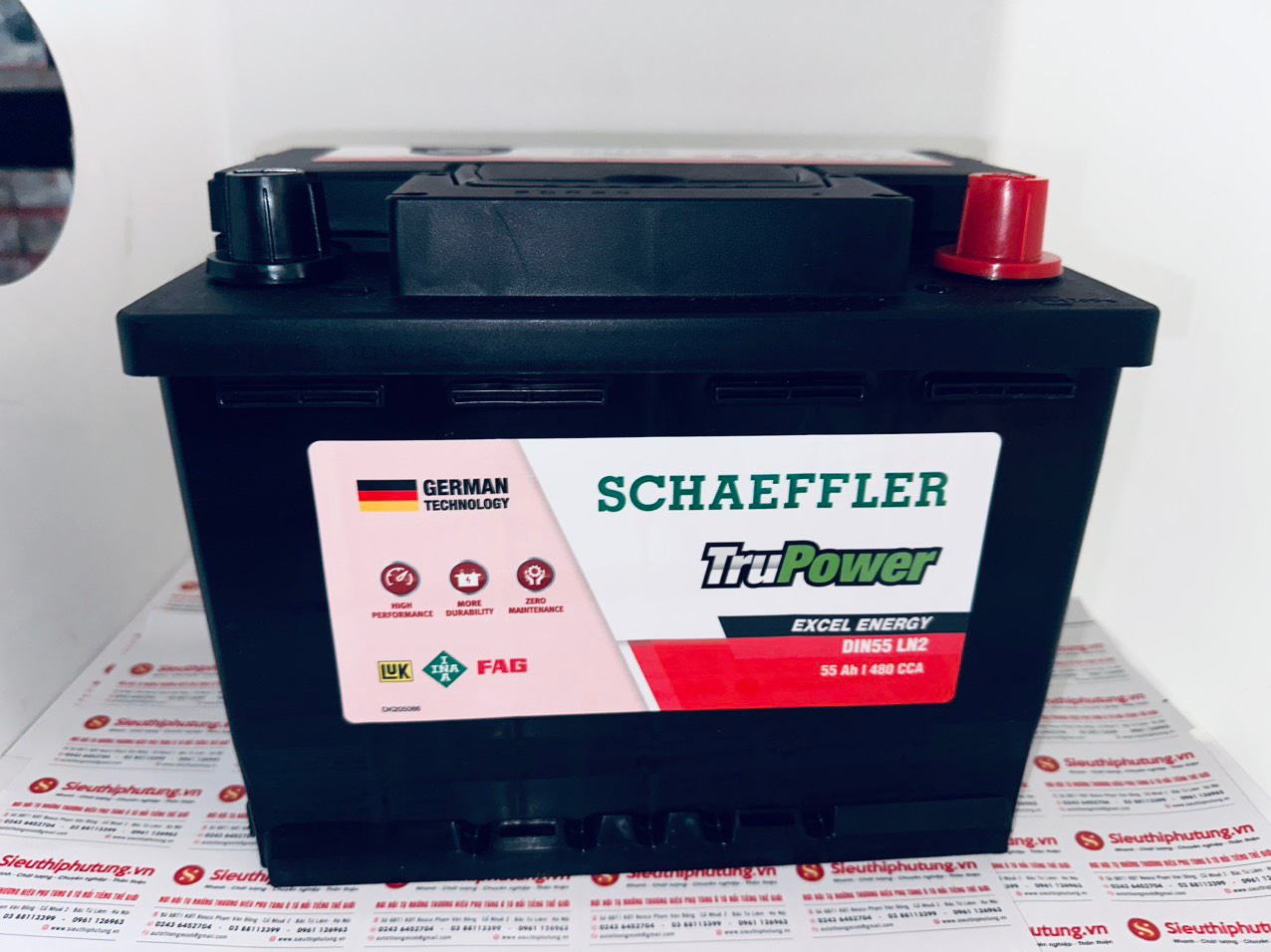 Ắc quy xe BMW 116i Ắc quy Schaeffler TruPower 55ah CMF55559