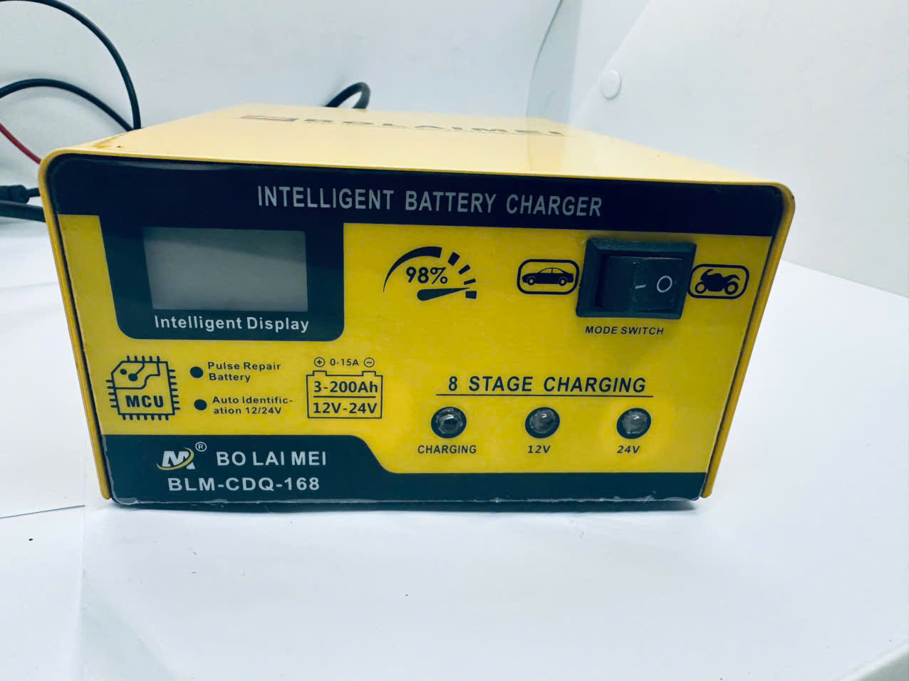 Máy xạc ắc quy ô tô xe máy tự ngắt Bolaimei 12V 24V