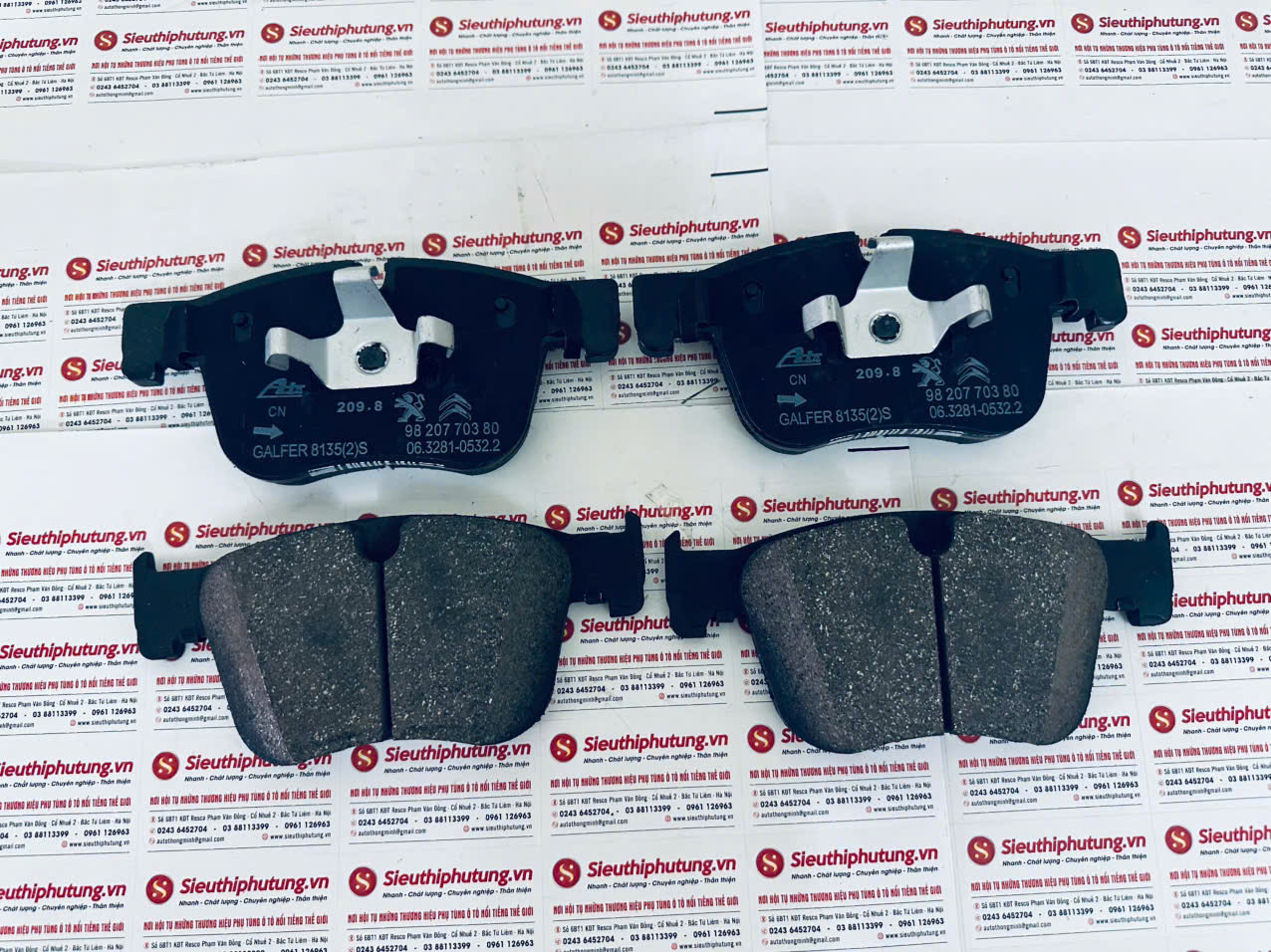 Má phanh trước xe Peugeot 3008, 2019, 1623162380