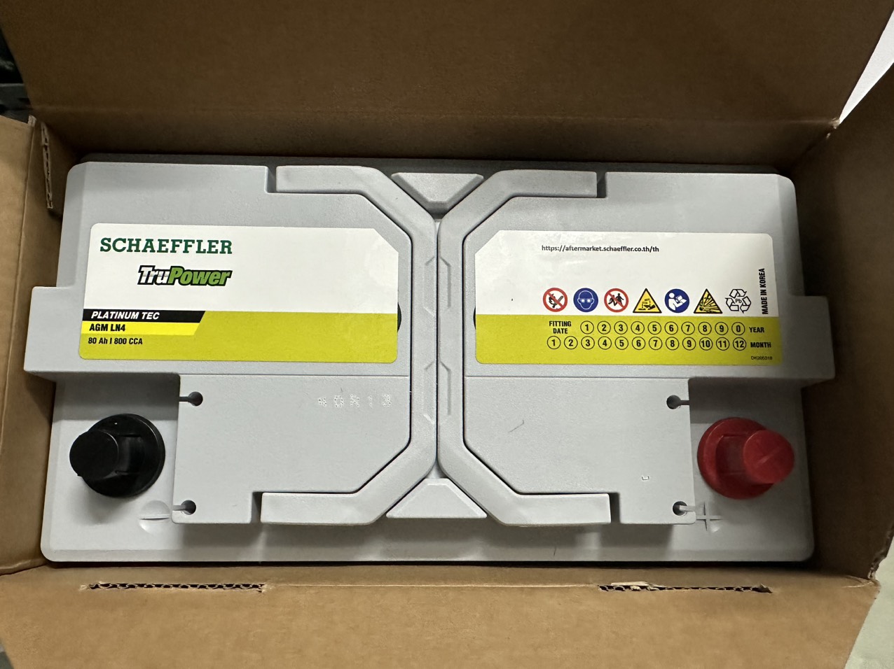 Ắc quy xe Mercedes GLK Ắc quy TruPower 80ah AGM80 Start Stop