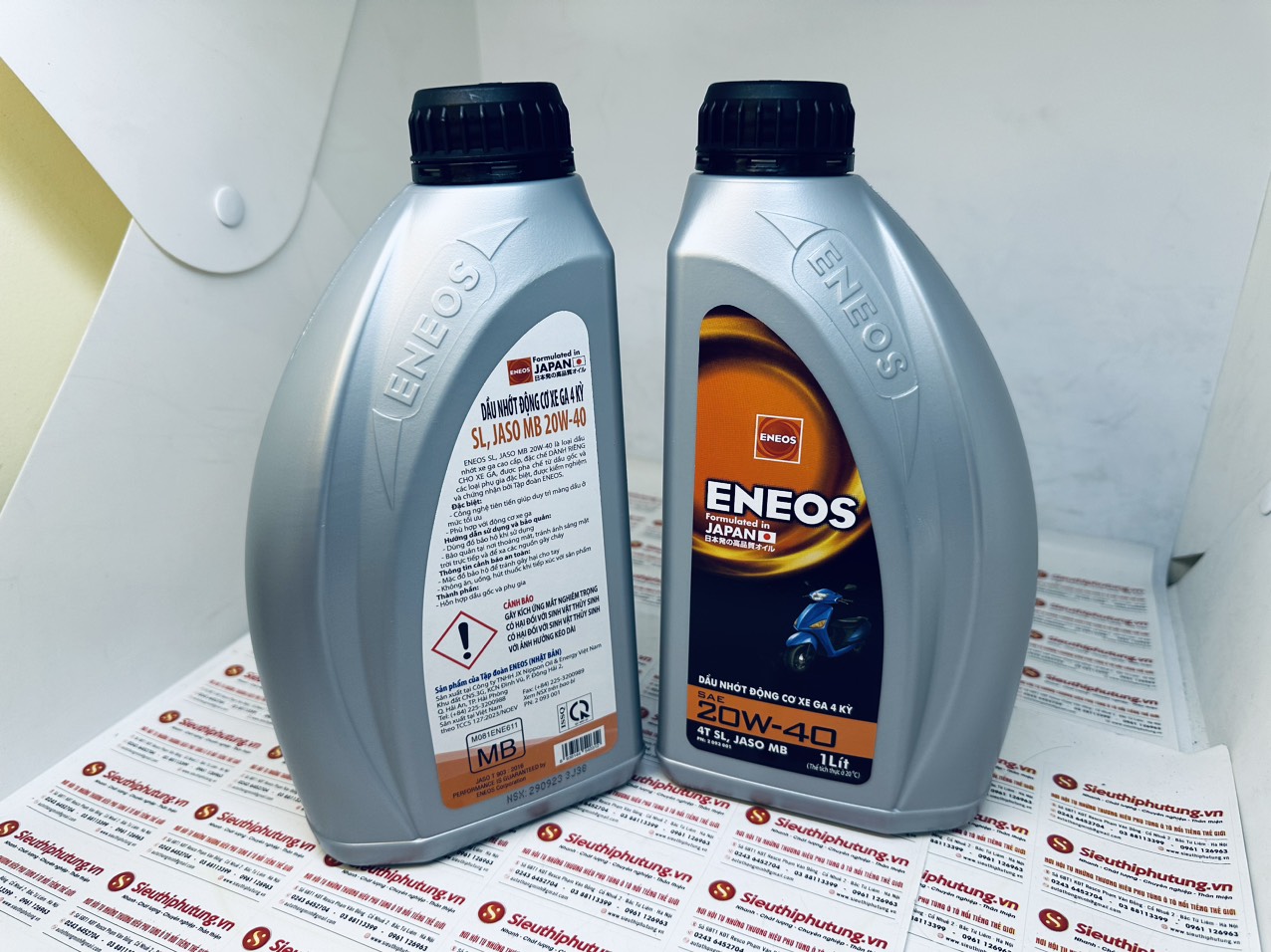 Dầu nhớt động cơ xe ga Eneos, SL MB 20W 40