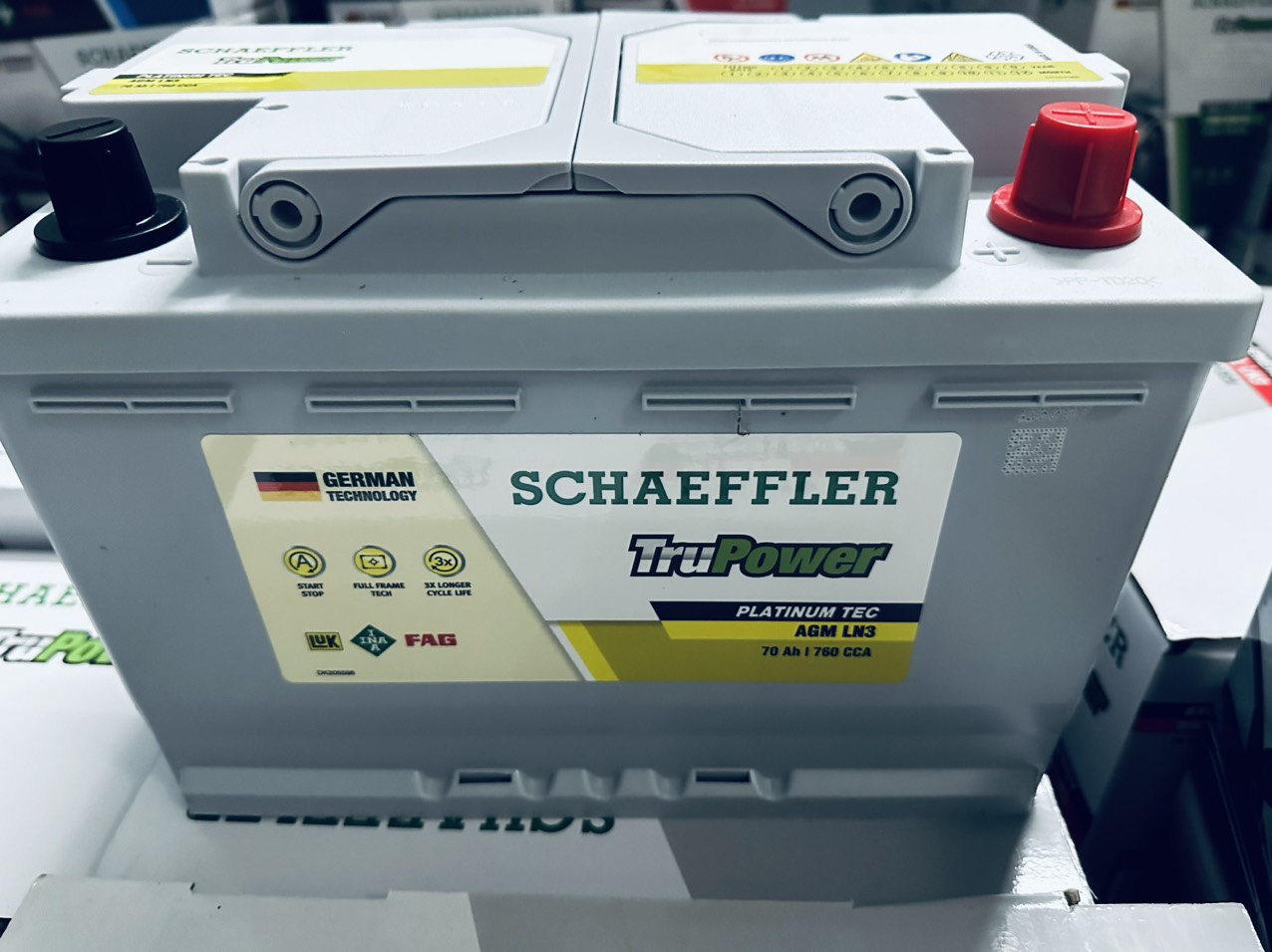 Ắc quy Schaeffler TruPower 70ah AGM70 LN3 Start Stop